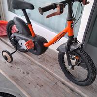 Bici ruote 14 con rotelle