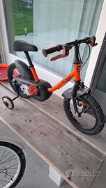 Bici ruote 14 con rotelle