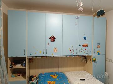 cameretta a ponte+ scrivania + scarpiera 