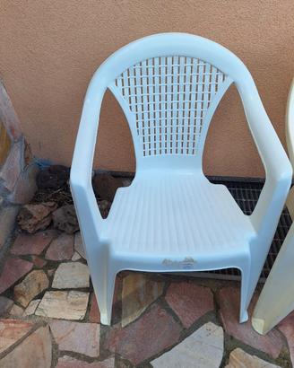 SEDIE BIANCHE DA GIARDINO