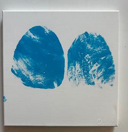 Impronte Blu – Dipinto su Tela