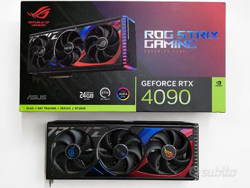 ASUS ROG Strix RTX 4090 24GB — scatola e access