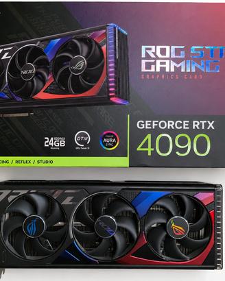 ASUS ROG Strix RTX 4090 24GB — scatola e access