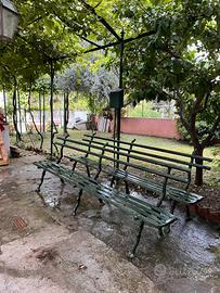 Panchine ghisa stile liberty