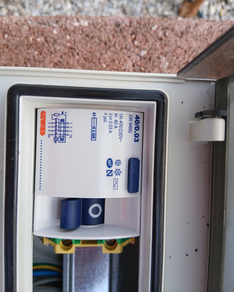 Quadro elettrico con salvavita