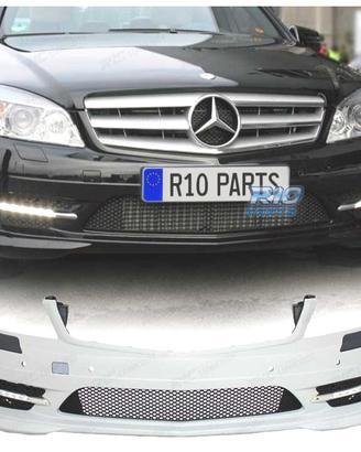 PARAURTI ANTERIORE PER MERCEDES W204 07-11 LOOK AM