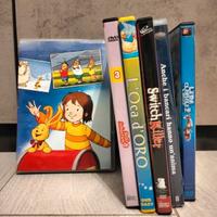 Lotto 6 DVD cartoni animati bambini film cinema