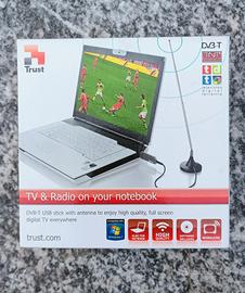 Ricevitore TV e Radio DVB-T USB Windows 7/Vista/XP