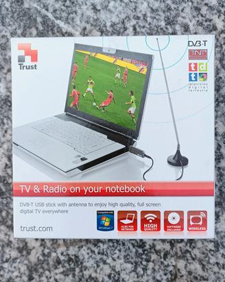 Ricevitore TV e Radio DVB-T USB Windows 7/Vista/XP