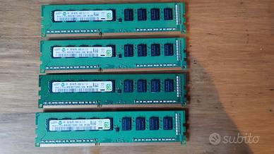 4 RAM x 2 Gb Tot 8 Gb.