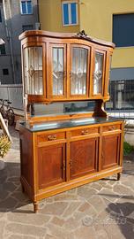 credenza vintage vetri molati