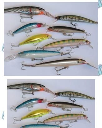 Artificiali pesca luccio , black bass e trota