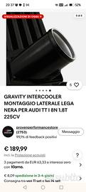 Intercooler maggiorato graviti audi