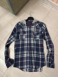 Camicia a quadri tartan con cappuccio Clayton