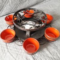 FONDUE BOURGUIGNONNE IN FERRO BATTUTO