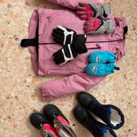 Attrezzatura montagna bambina 6/8 anni