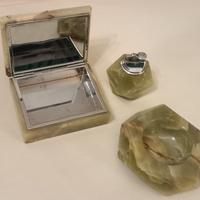 set da scrivania in onice