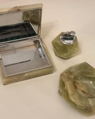 set da scrivania in onice