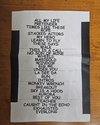 Foo Fighters Dave Grohl Setlist Milan 2026 Nirvana