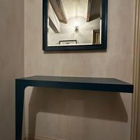 Consolle artigianale in ferro con specchiera