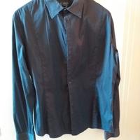 ARMANI JEANS camicia uomo NERA  come nuova XXL Cam
