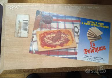 6 vassoi in legno per polenta