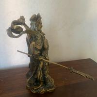 Statua del Feng Shui Guan Yu-bronzo, divinità cina