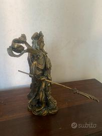 Statua del Feng Shui Guan Yu-bronzo, divinità cina