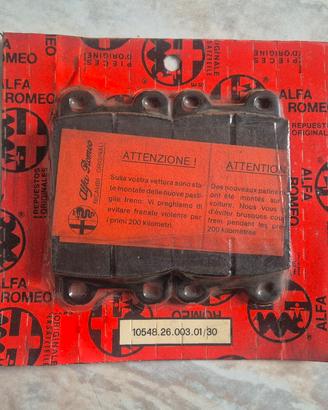 Pastiglie  Alfa Giulia GT Spider Duetto Alfetta