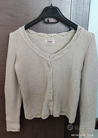 maglia Sisley in cotone con 6 bottoni 