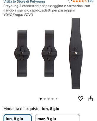Ganci unisci passeggini