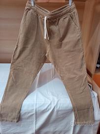 pantaloni velluto beige ragazzo 