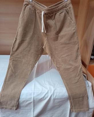 pantaloni velluto beige ragazzo 