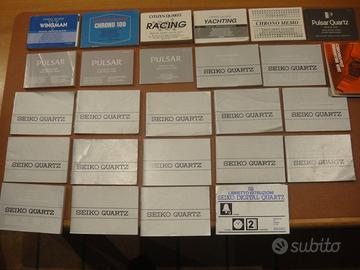 CITIZEN SEIKO PULSAR istruzioni per orologi