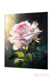 Quadro Stampa su Tela Rosa Rosa 70x120
