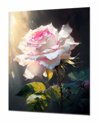 Quadro Stampa su Tela Rosa Rosa 70x120