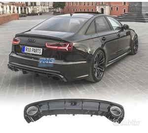 DIFFUSORE AUDI A6 S LINE 15-18 LOOK RS6 NERO LUCID