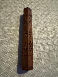 Porta incenso in legno apribile