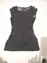 Vestito senza maniche Tally Weijl Xs in pizzo nero