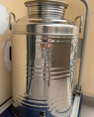 Fusto in acciaio per olio da 50 litri