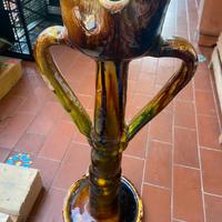 ceramica invetriata rara Bugia H 50cm