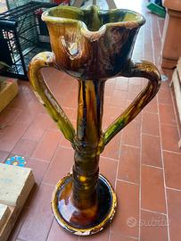 ceramica invetriata rara Bugia H 50cm