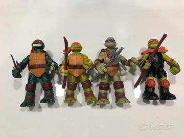 4 Tartarughe Ninja altezza 11 cm