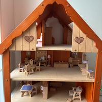 Casa bambole legno