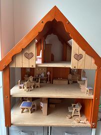 Casa bambole legno