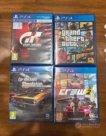 GTA V, GRAN TURISMO, THE CREW 2, MECHANIC SIMULATO