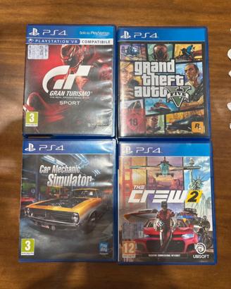 GTA V, GRAN TURISMO, THE CREW 2, MECHANIC SIMULATO