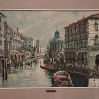 Quadro Venezia olio su tela firmato Lietti