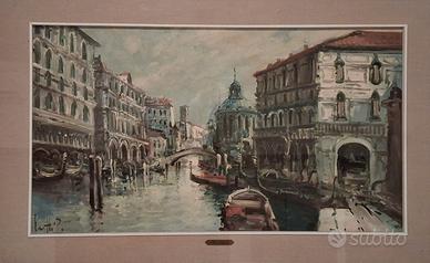 Quadro Venezia olio su tela firmato Lietti