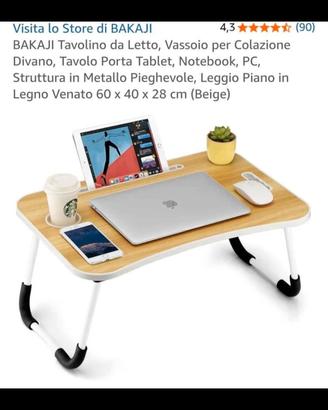 Tavolino da lavoro o colazione 